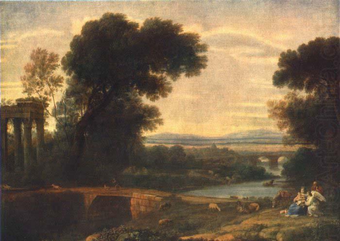 Claude Lorrain Landscape with the Rest on the Flight into Egypt china oil painting image